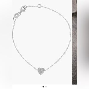 Bony Levy White Gold Heart Diamond Bracelet